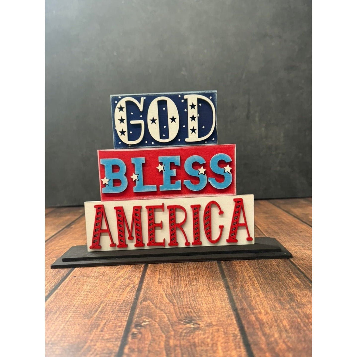 Patriotic Word Stackers - Nifty Decor & More