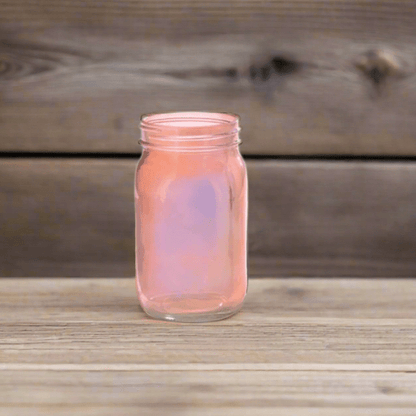Pearlized Quart Mason Jars - Decorative Flower Vase, Rustic Home Decor, Centerpieces for Weddings, Parties & More Pink