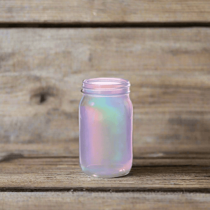 Pearlized Quart Mason Jars - Decorative Flower Vase, Rustic Home Decor, Centerpieces for Weddings, Parties & More - Nifty Decor & More