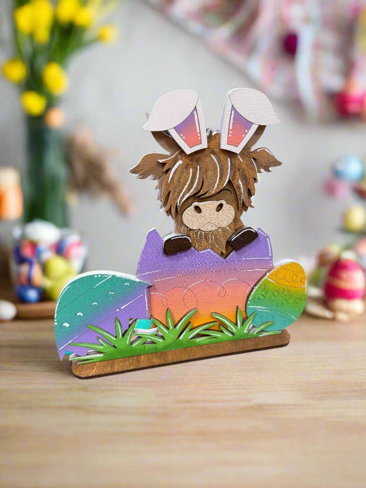 Peekaboo Easter Highland Stand