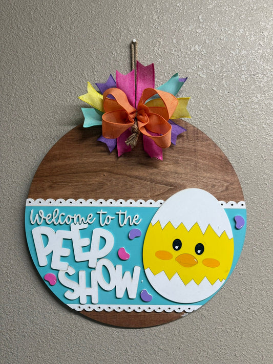 Peep Show Welcome Hanger