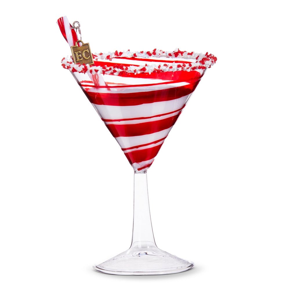 Peppermint Christmas Cocktail Ornament by Raz Imports - Nifty Decor & More