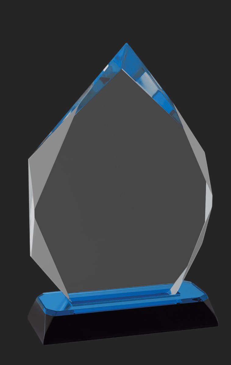 Personalized Blue Diamond Acrylic Award | Gift Box Included - Nifty Decor & More