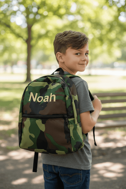 Personalized Boys Backpack Set | Embroidered Kids Backpack, Lunchbox & Tumbler | Custom Name School Bag | Back to School Essentials - Nifty Decor & More