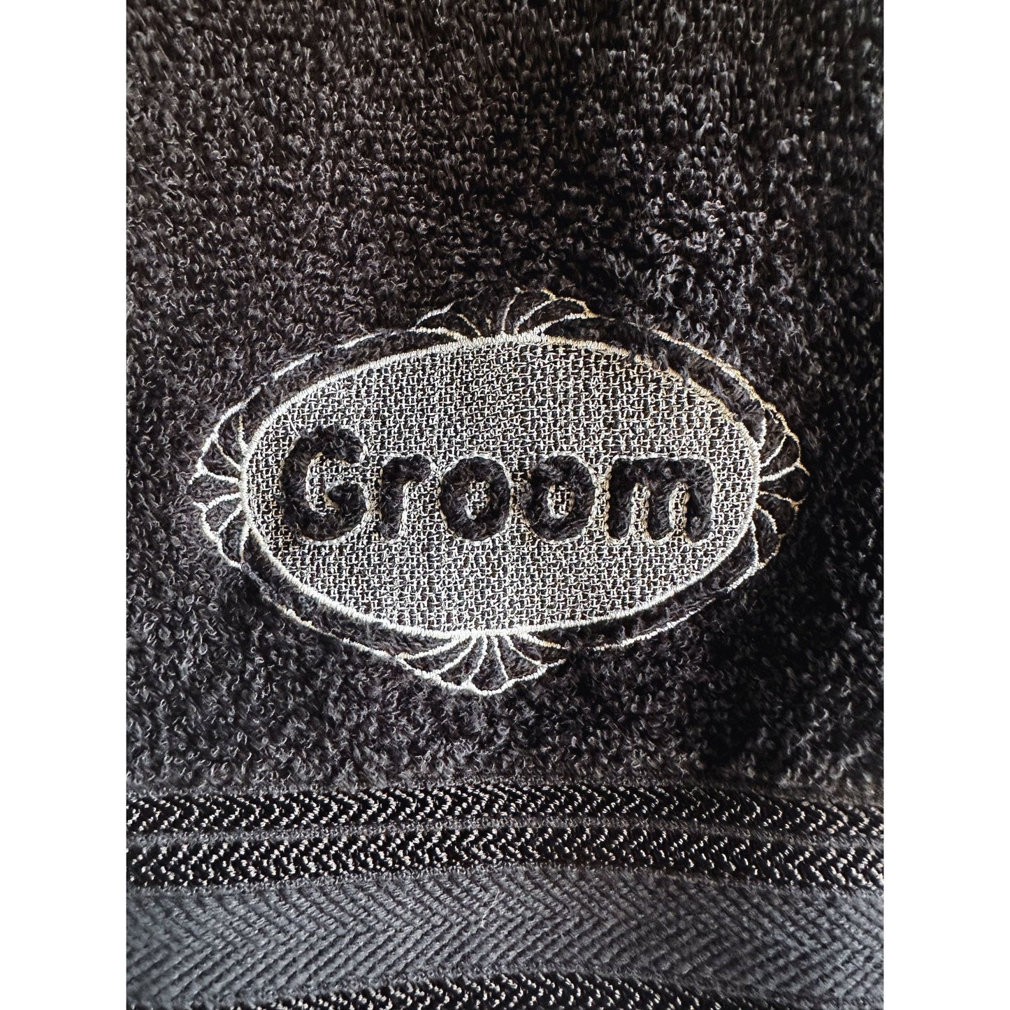 Personalized Bride and Groom Wedding Gift Towel Set Luxury Embroidered Monogrammed Bath Towels - Nifty Decor & More