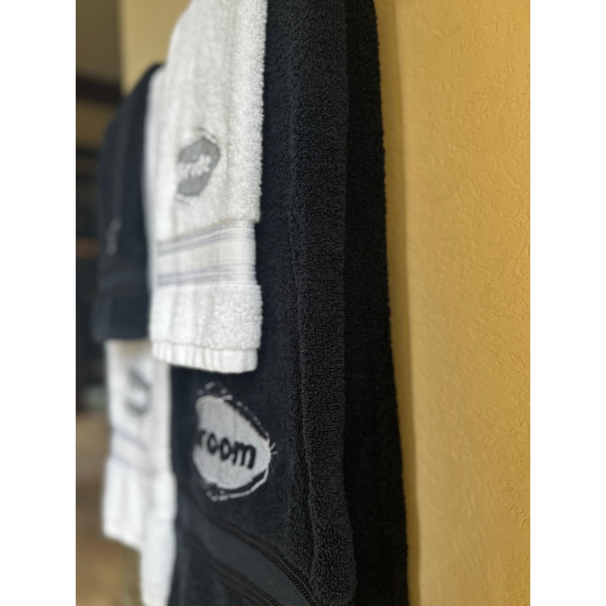 Personalized Bride and Groom Wedding Gift Towel Set Luxury Embroidered Monogrammed Bath Towels - Nifty Decor & More