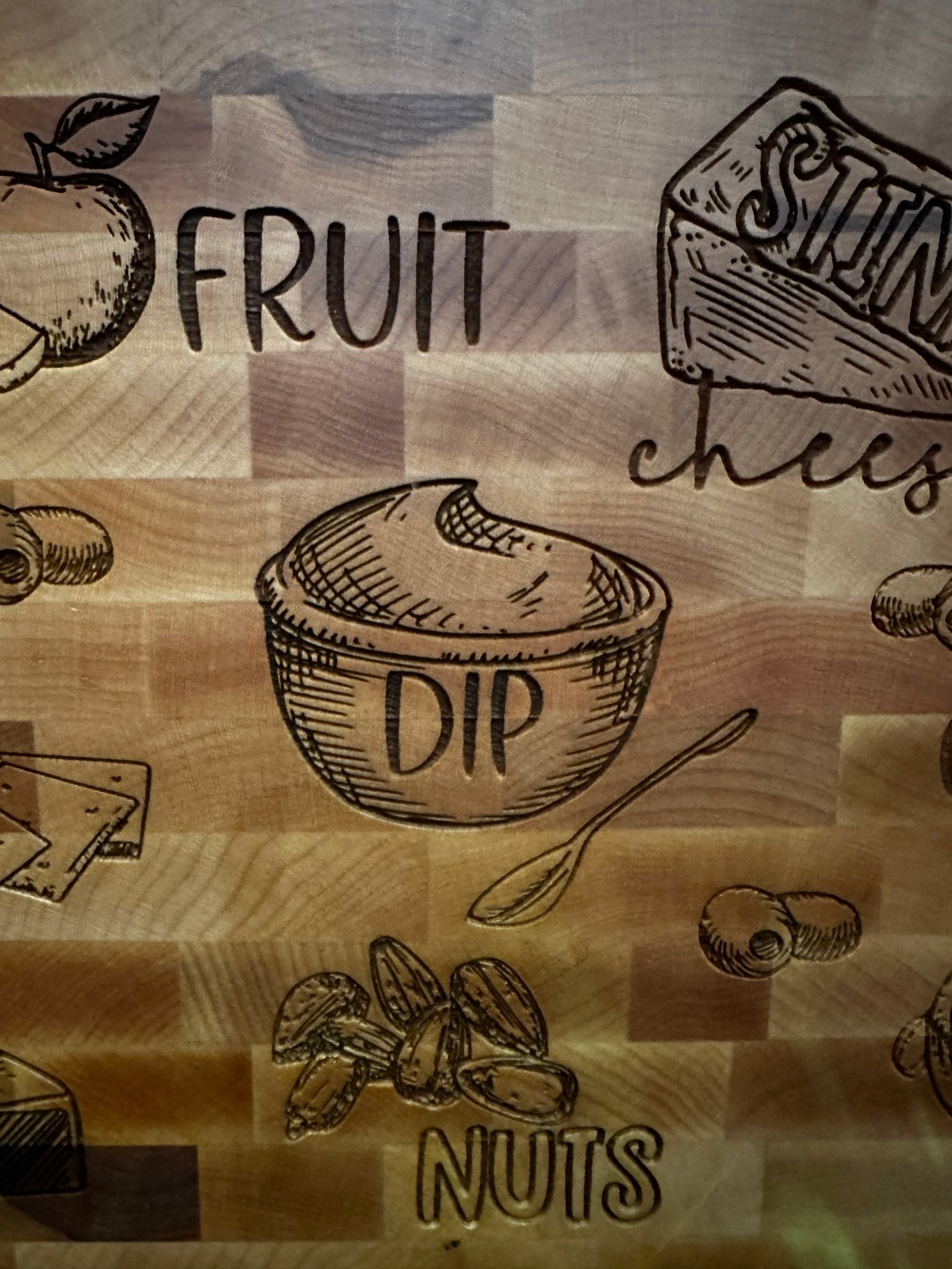 Personalized Charcuterie Guide Butcher Block - Nifty Decor & More