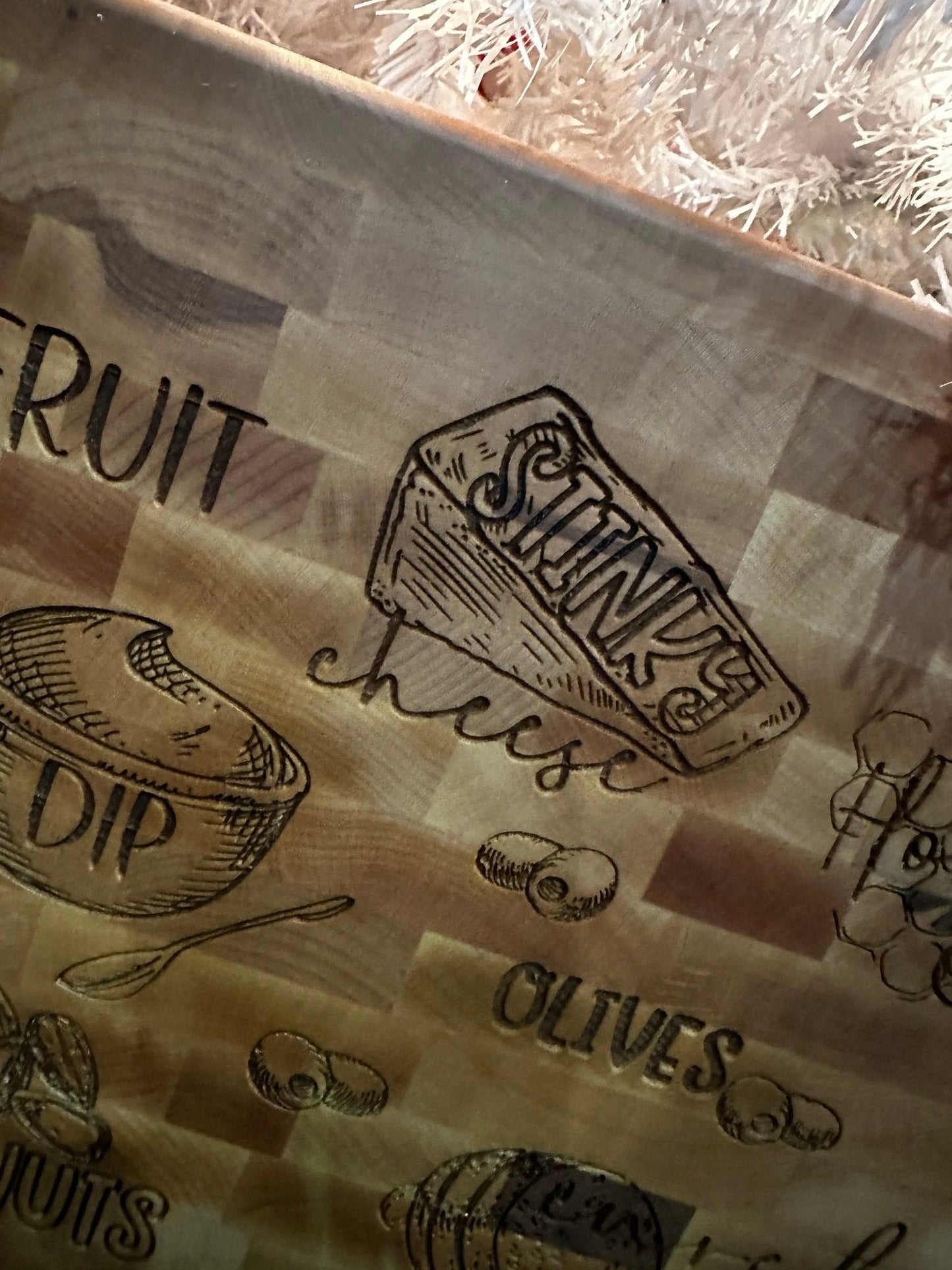Personalized Charcuterie Guide Butcher Block - Nifty Decor & More