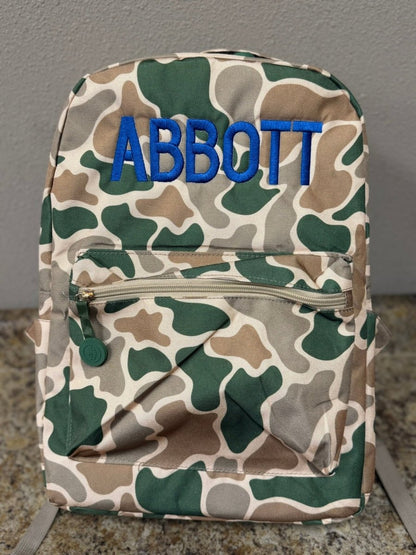 Personalized Embroidered Boys Classic Camouflage Backpack Set | Backpack, Lunchbox & Tumbler - Nifty Decor & More
