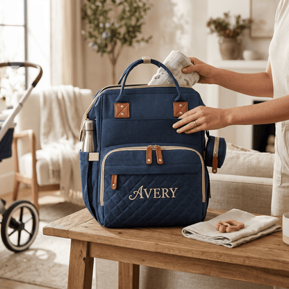 Personalized Embroidered Diaper Bag - Nifty Decor & More