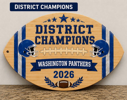 Personalized Football Award Bamboo Cutting Board | Fantasy Football, Coach & Team Awards - Nifty Decor & More