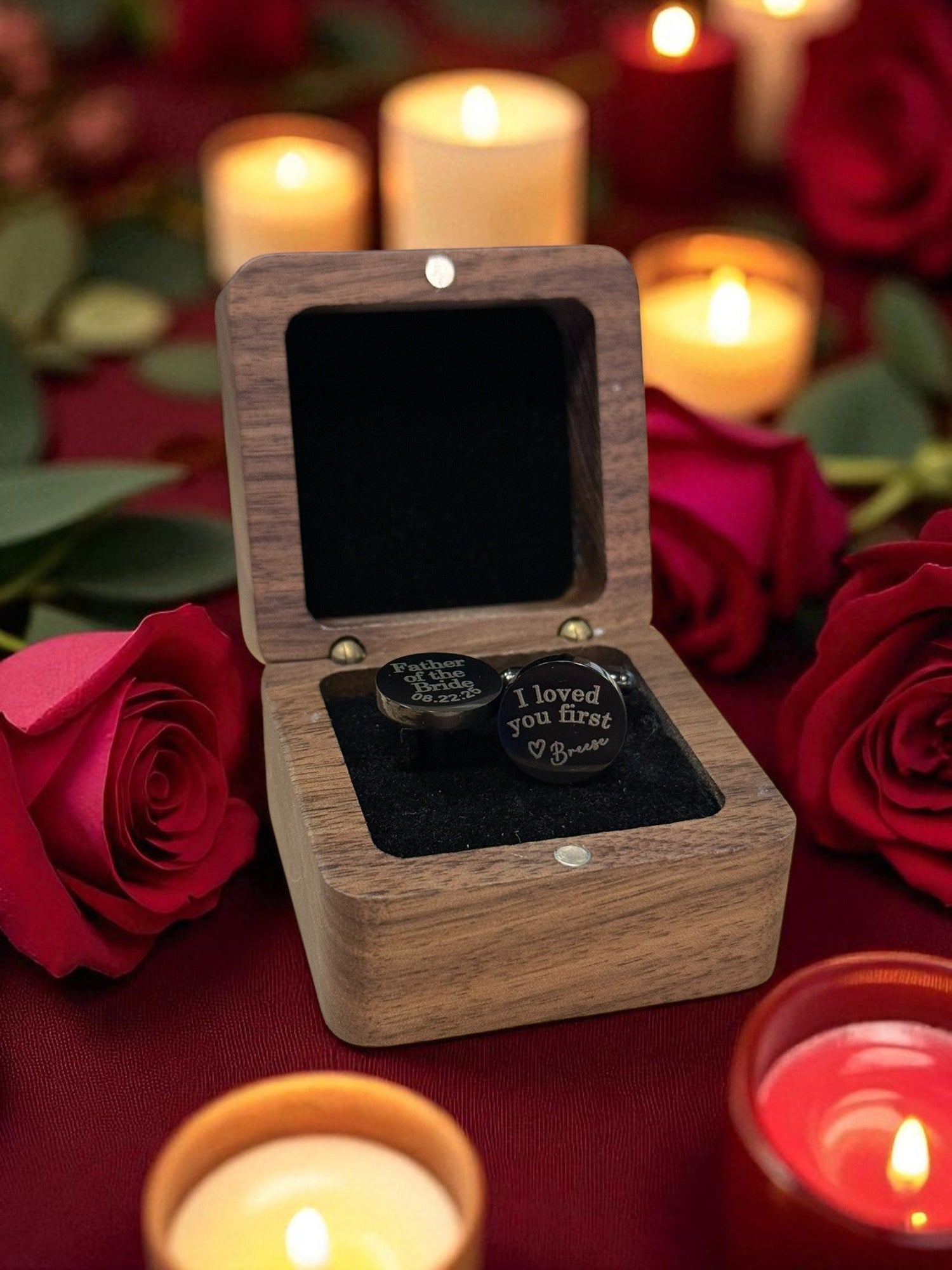 Personalized Men’s Wedding Cufflinks – Perfect Father of the Bride & Groom Gift – Classy Men’s Wedding Accessories - Nifty Decor & More