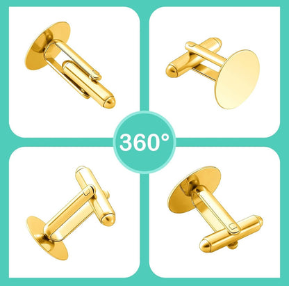 Personalized Men’s Wedding Cufflinks – Perfect Father of the Bride & Groom Gift – Classy Men’s Wedding Accessories - Nifty Decor & More