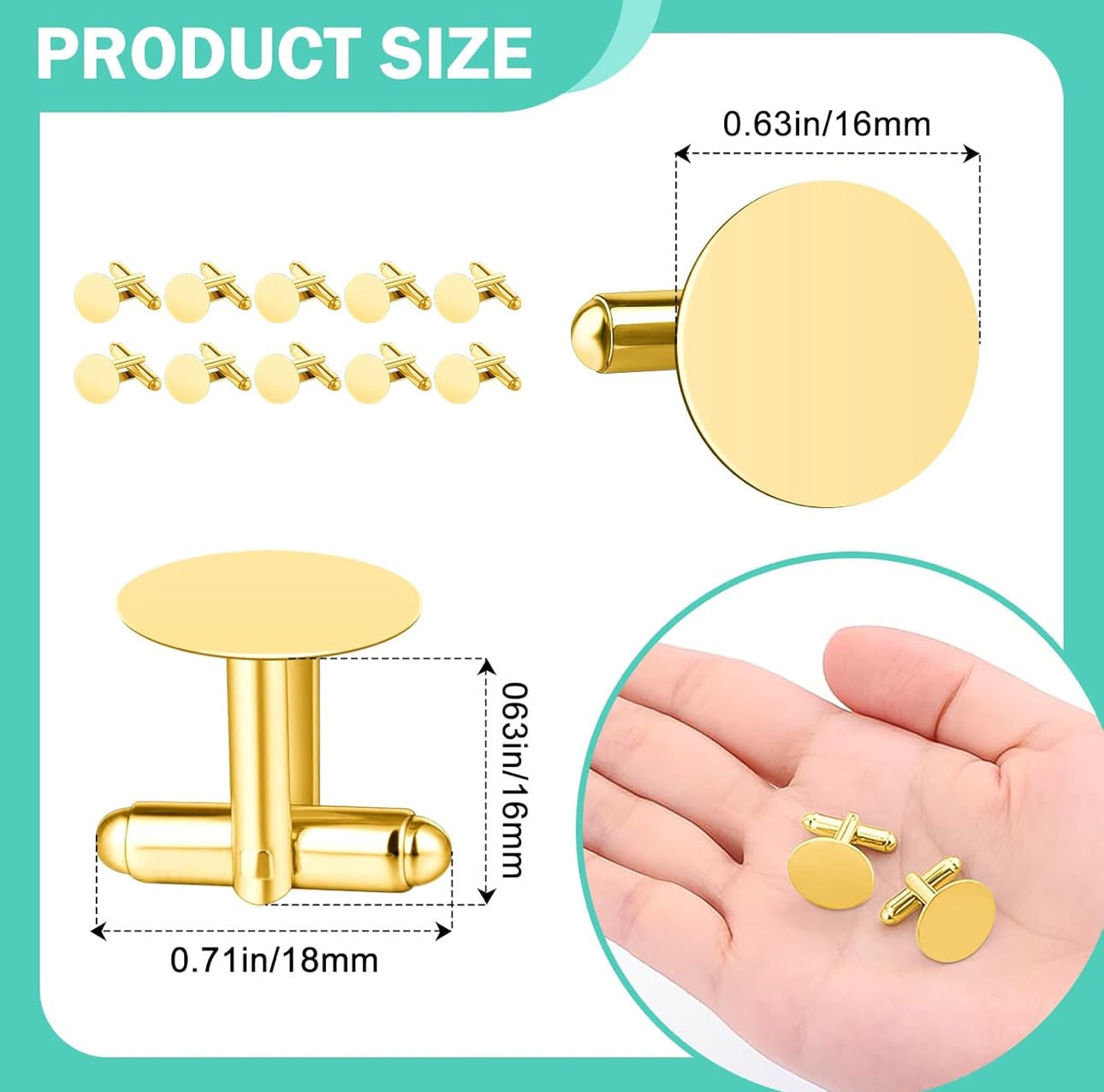 Personalized Men’s Wedding Cufflinks – Perfect Father of the Bride & Groom Gift – Classy Men’s Wedding Accessories - Nifty Decor & More