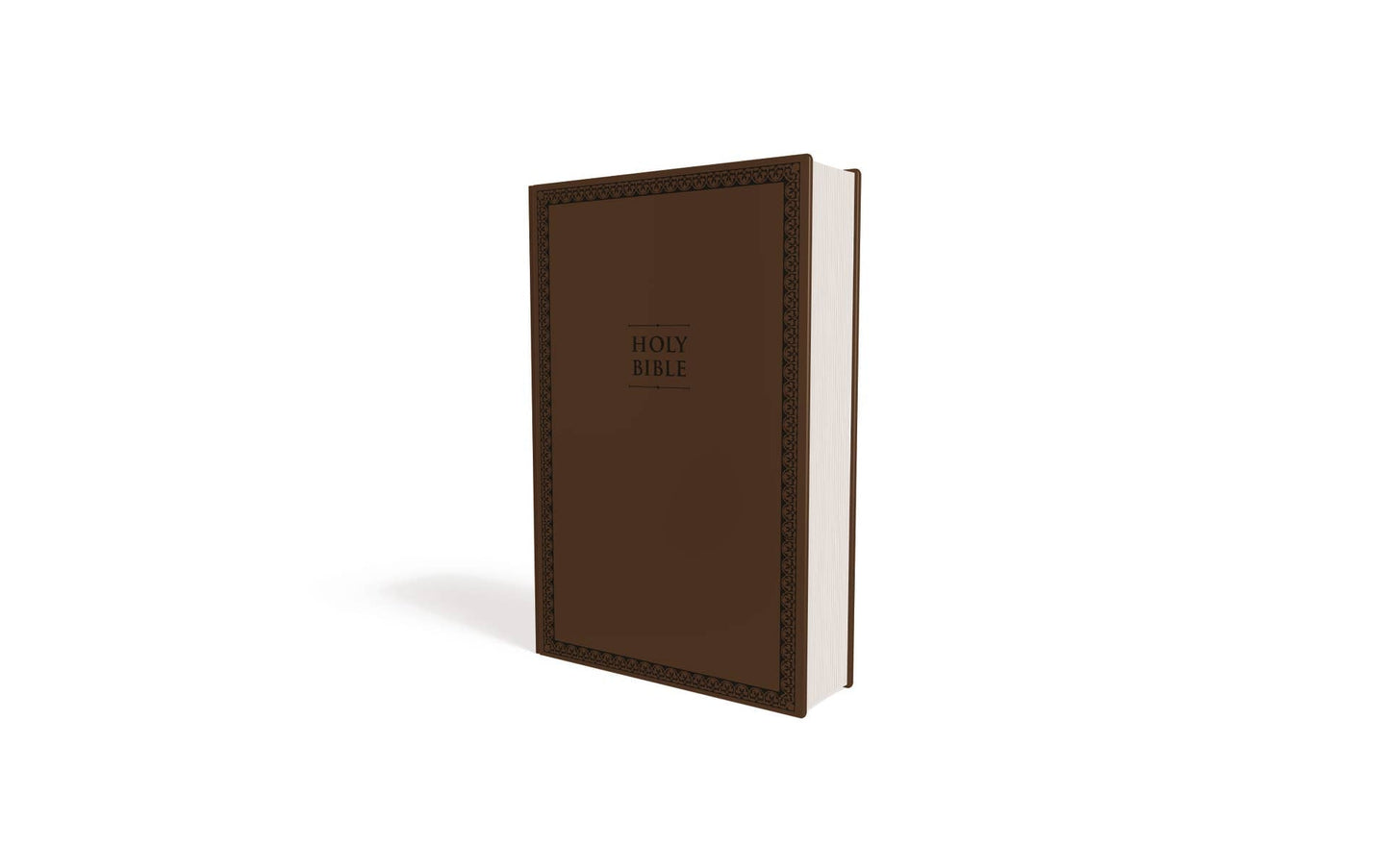 Personalized - NIV Value Thinline Bible, Large Print, Leathersoft, Brown - Nifty Decor & More