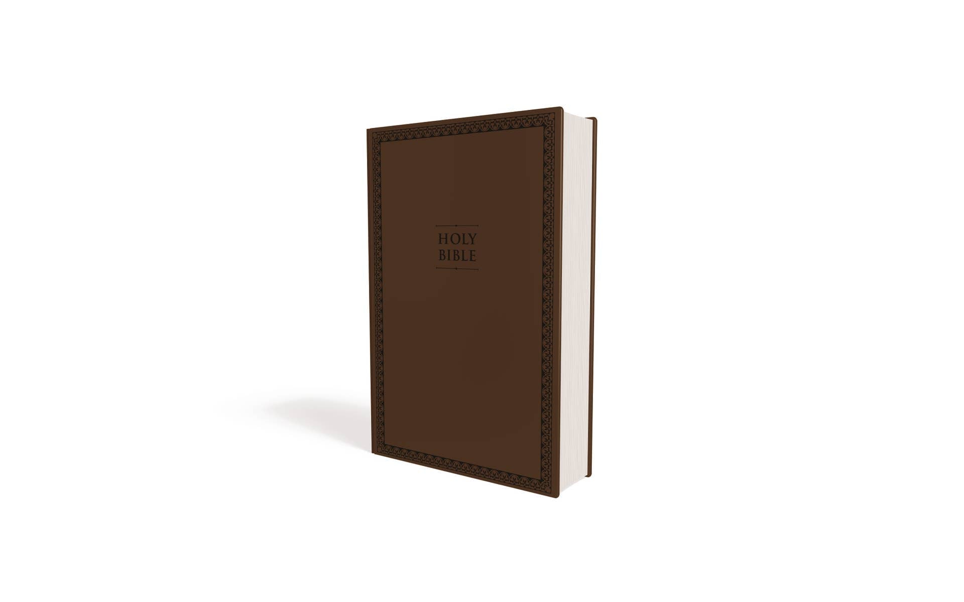 Personalized - NIV Value Thinline Bible, Large Print, Leathersoft, Brown - Nifty Decor & More