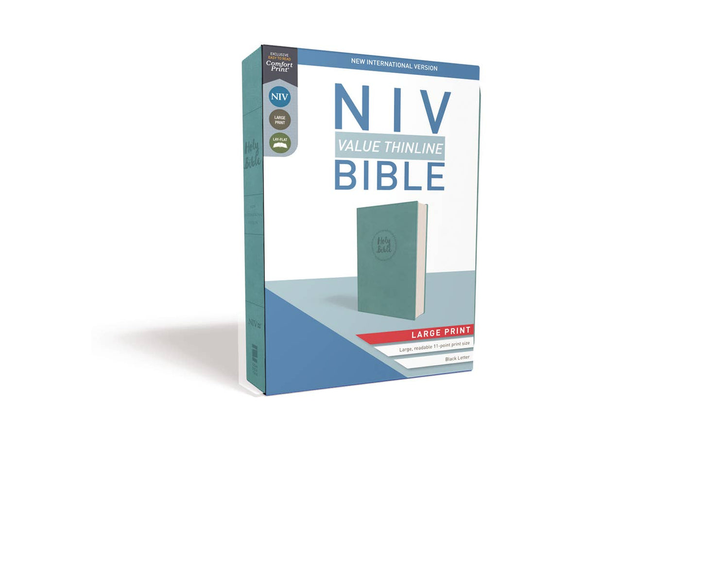 Personalized - NIV Value Thinline Bible Large Print Leathersoft Teal - Nifty Decor & More