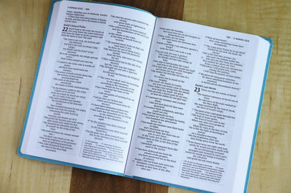 Personalized - NIV Value Thinline Bible Large Print Leathersoft Teal - Nifty Decor & More