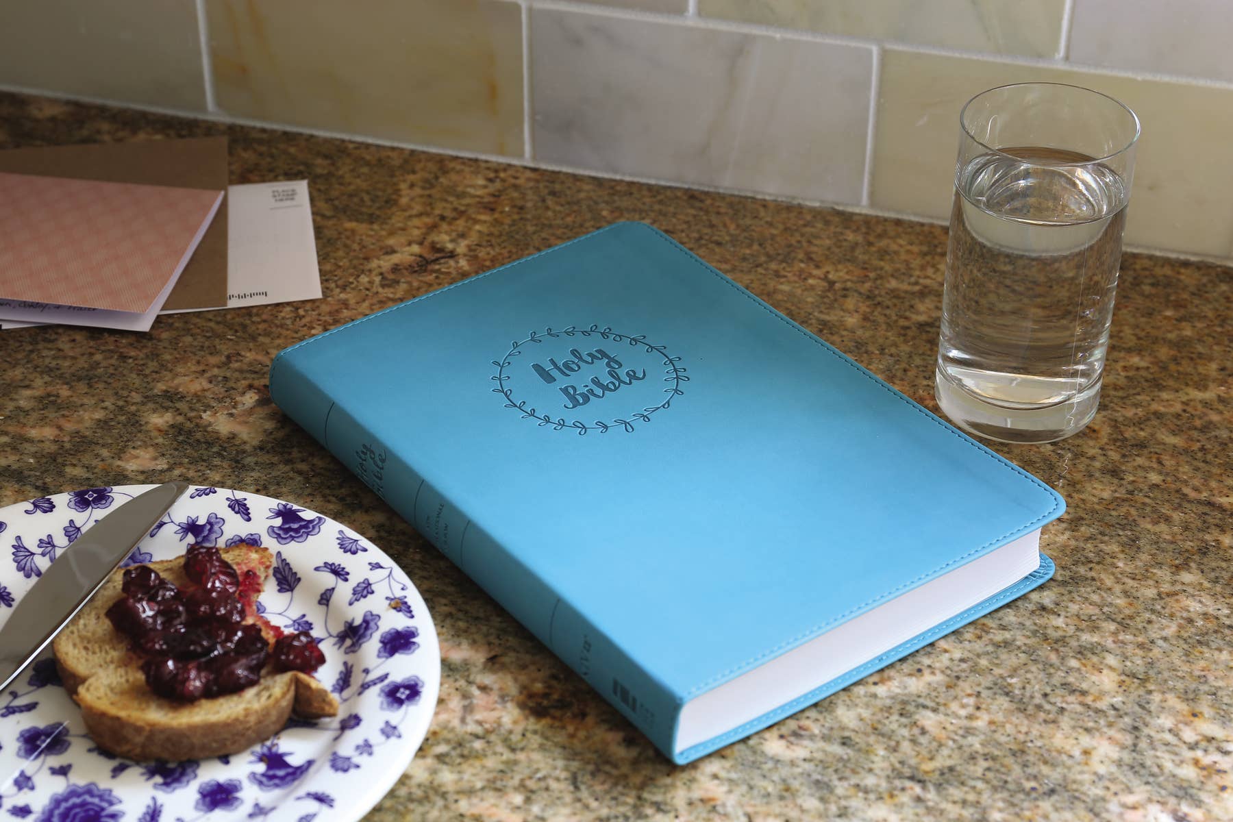 Personalized -NIV Value Thinline Bible Large Print Leathersoft Teal Bible