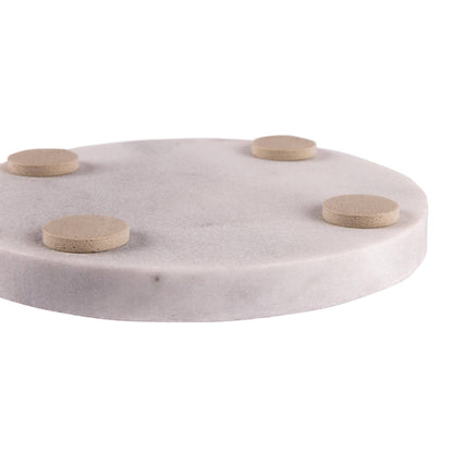 Personalized Round Marble Coaster – Custom Engraved - Set of 4 - Nifty Decor & More
