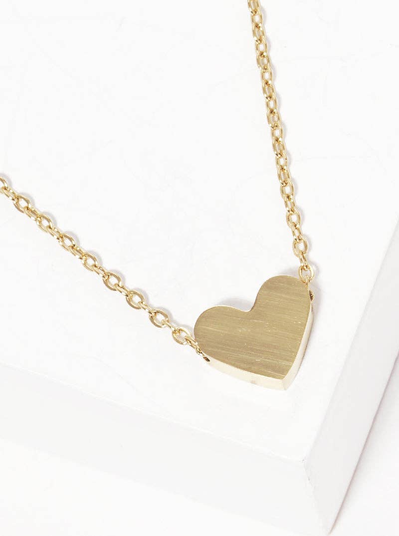 Personalized Stainless Steel Heart Pendant Necklace - Nifty Decor & More