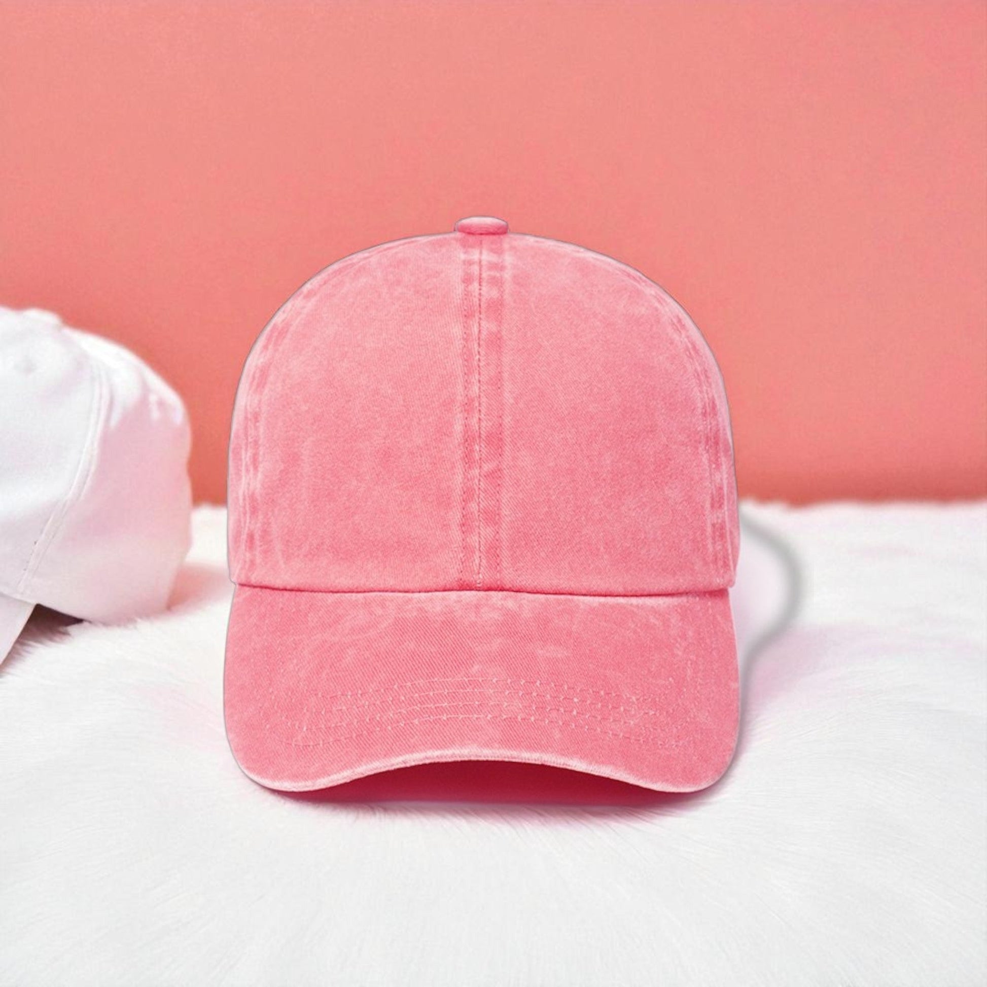 Personalized Stone Washed Twill 6 Panel Baseball Cap