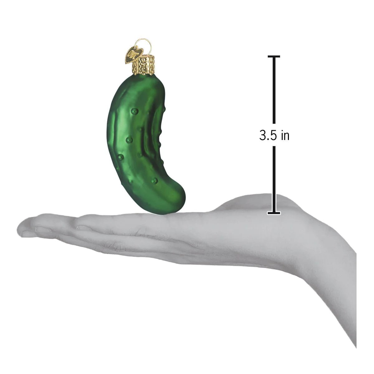 Tradition Glass Pickle Ornament for Christmas Tree - Realistic Garden Pickle Design