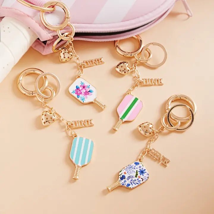 Pickleball Bag Charm and Keychain - Nifty Decor & More