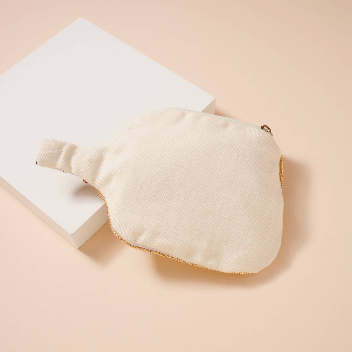 Pickleball Beaded Coin Pouch, Fun Playful Small Accessory Bag for Pickleball Fans, Unique Sports Gift Idea - Nifty Decor & More