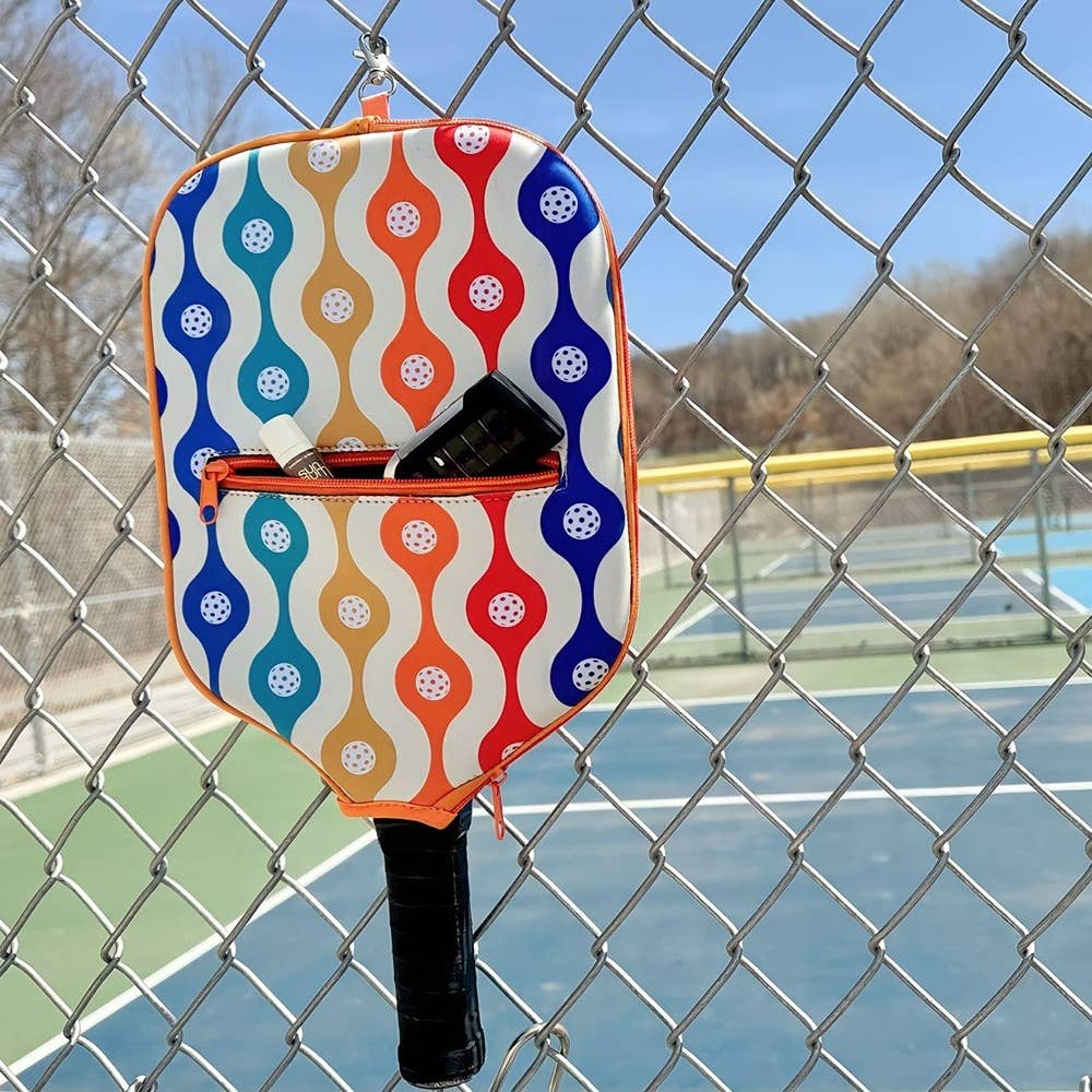 Pickleball Paddle Cover with Storage Pocket, Classic Dink Design, Protect Your Gear in Style, Perfect Gift for Pickleball Lovers - Nifty Decor & More