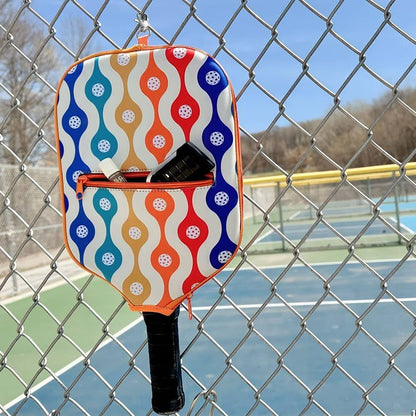 Pickleball Paddle Cover with Storage Pocket, Classic Dink Design, Protect Your Gear in Style, Perfect Gift for Pickleball Lovers - Nifty Decor & More