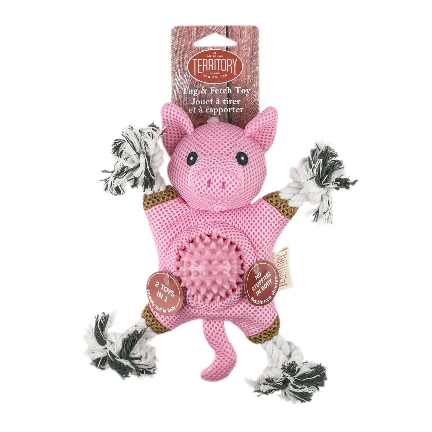 Pig 2 - In - 1 Fetch & Tug Dog Toy - Nifty Decor & More