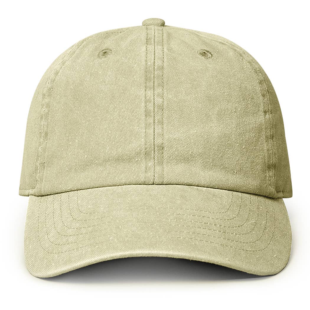 Pigment Dyed Cotton Baseball Dad Cap - Nifty Decor & More