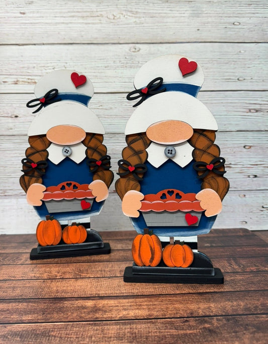 Pilgrim Girl Gnome
