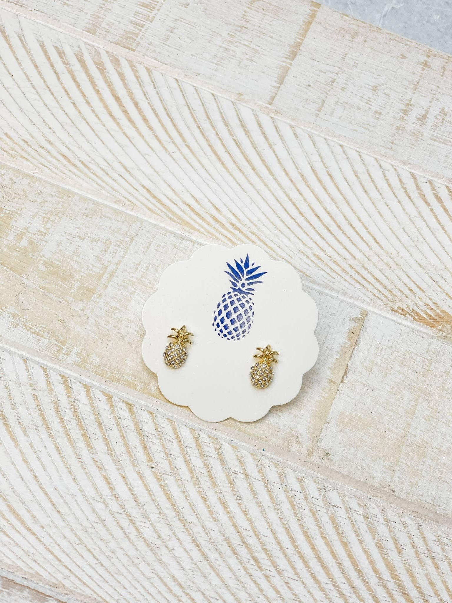 Pineapple Stud Earrings, mini tropical charm enamel jewelry, brighten up your style, unique gift for pineapple lovers - Nifty Decor & More