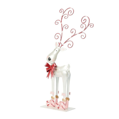 Pink and White Deer - Nifty Decor & More