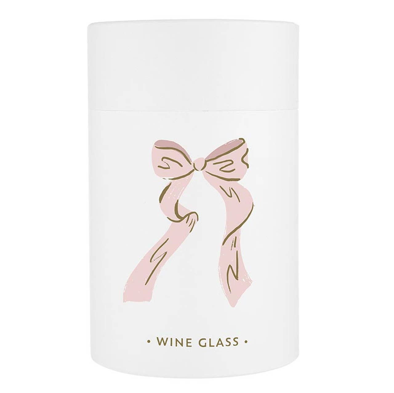 Pink Bow Stemless Wine Glass - Tumblers