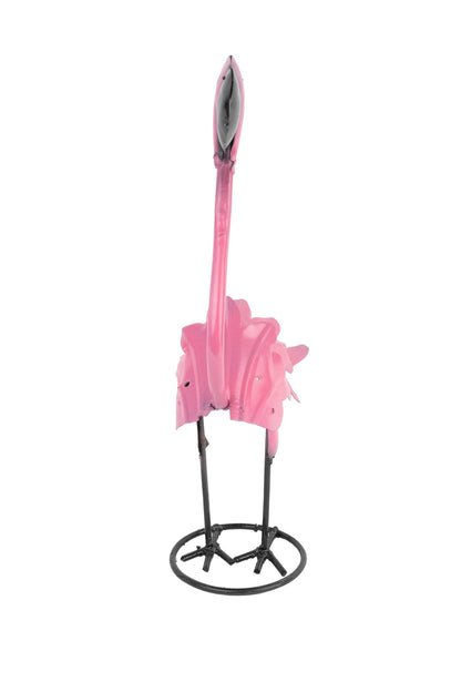 Pink Flamingo Metal Garden Art - Nifty Decor & More
