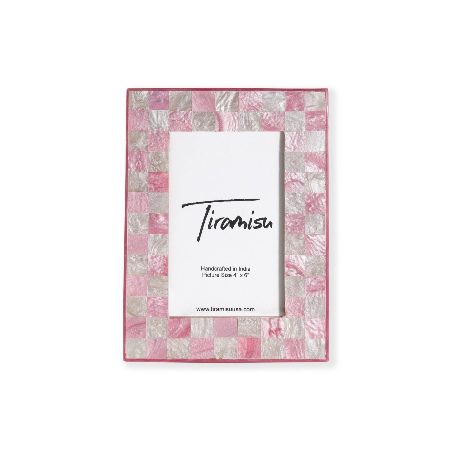 Pink & Ivory Resin Picture Frame - Nifty Decor & More
