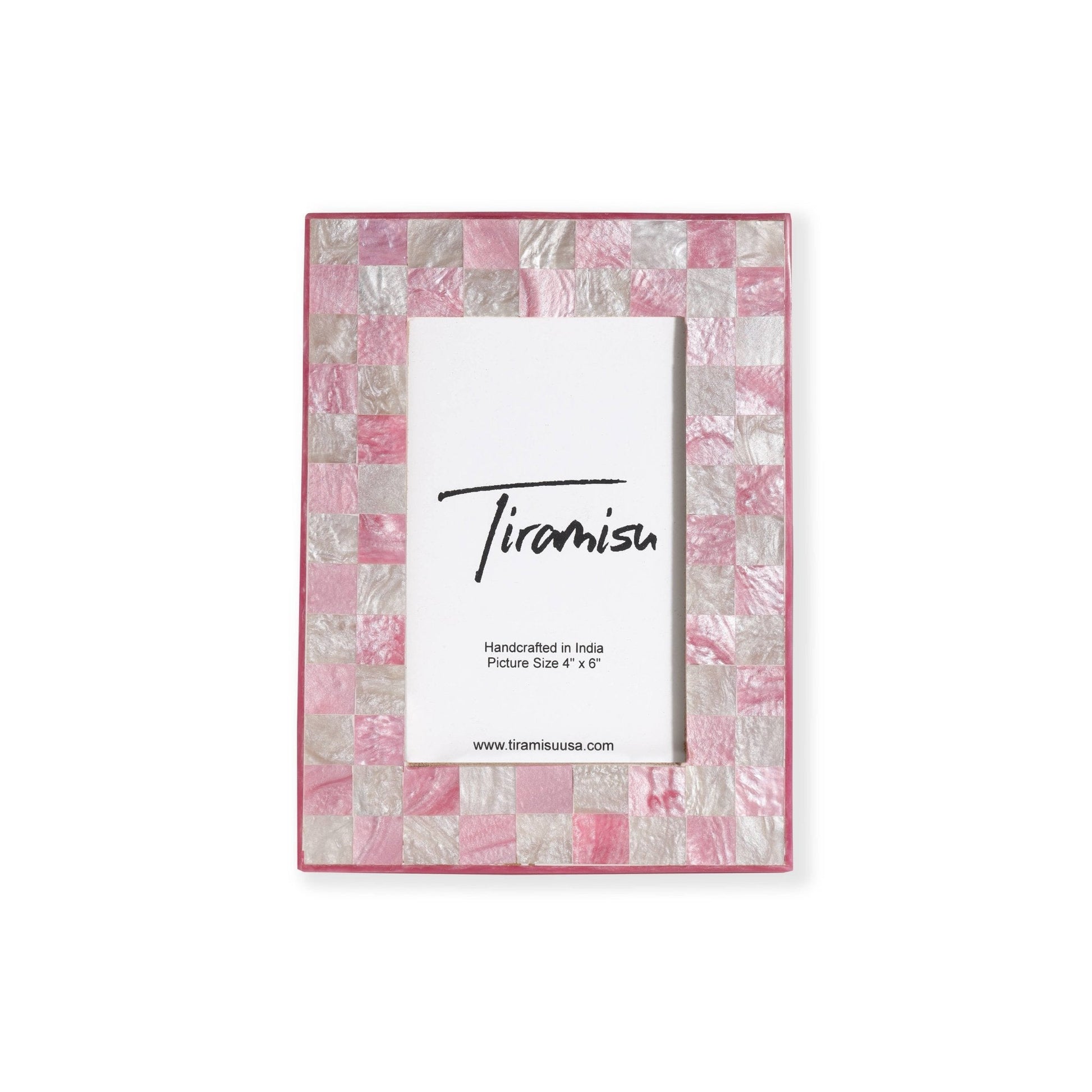 Pink & Ivory Resin Picture Frame - Nifty Decor & More