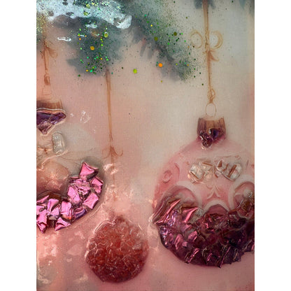 Pink Ornament Resin Frame Resin