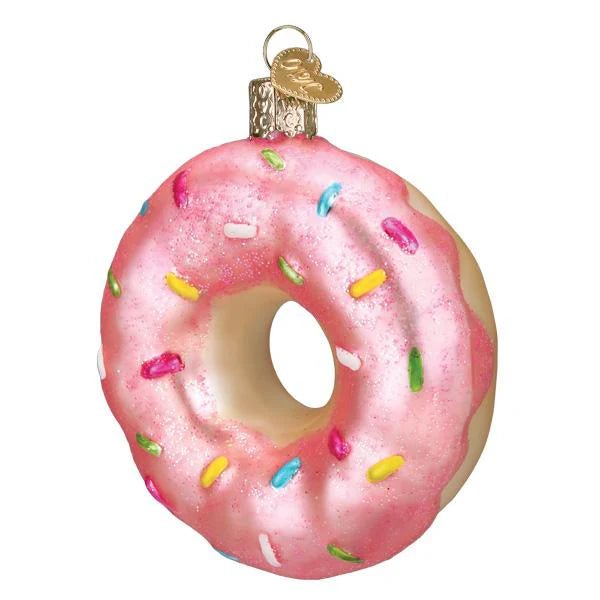 Pink Sprinkles Donut Ornament - Nifty Decor & More