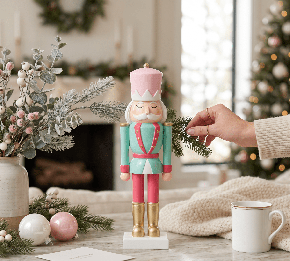 Pink, White, Mint Soldier - Nifty Decor & More