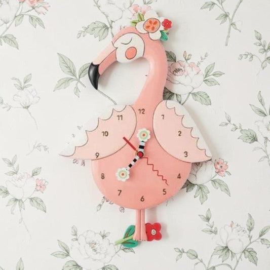 Pinky Flamingo Clock - Nifty Decor & More