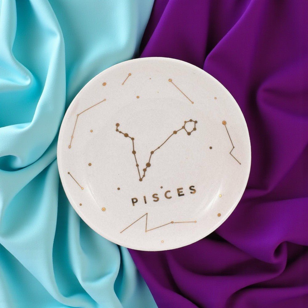 Pisces Zodiac Jewelry Dish - (Feb 19 - Mar 20) - Nifty Decor & More