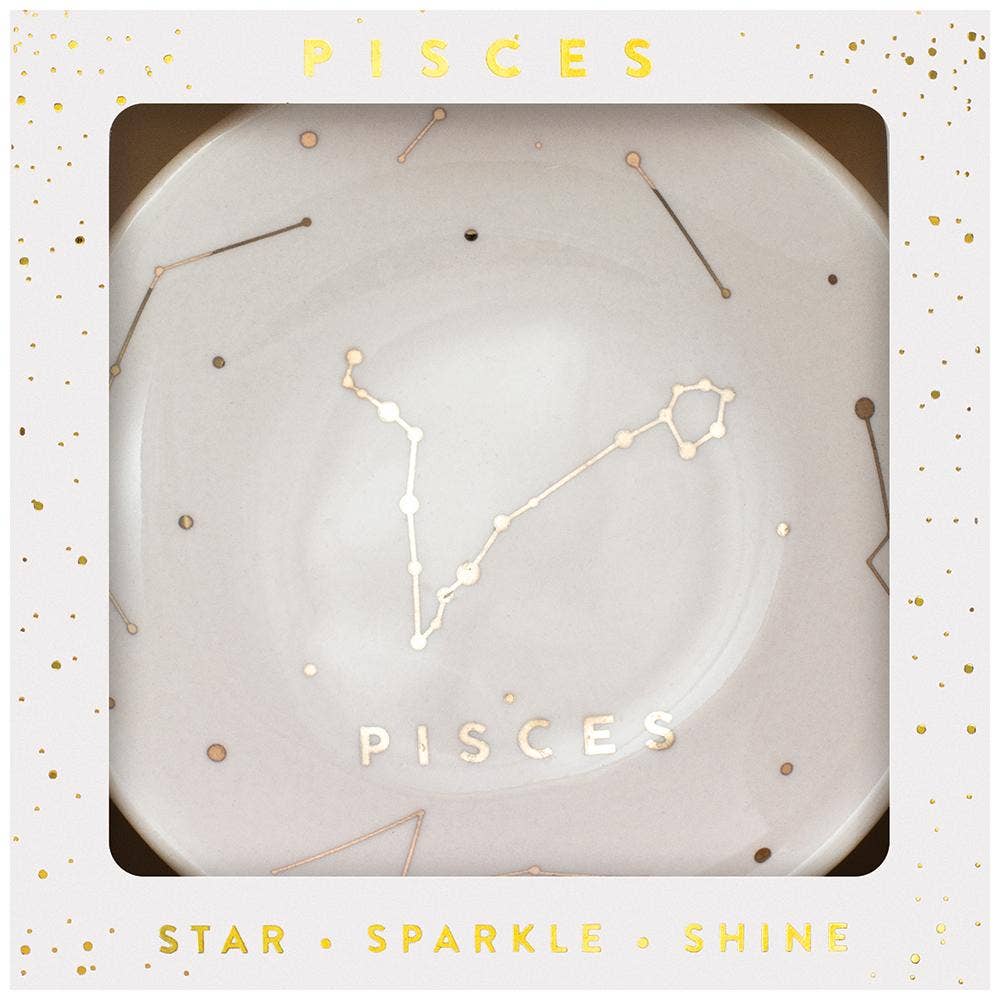 Pisces Zodiac Jewelry Dish - (Feb 19 - Mar 20) - Nifty Decor & More