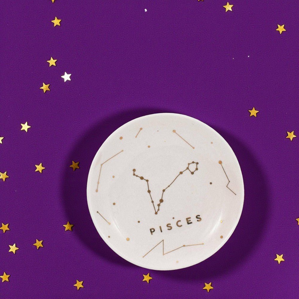 Pisces Zodiac Jewelry Dish - (Feb 19 - Mar 20) - Nifty Decor & More