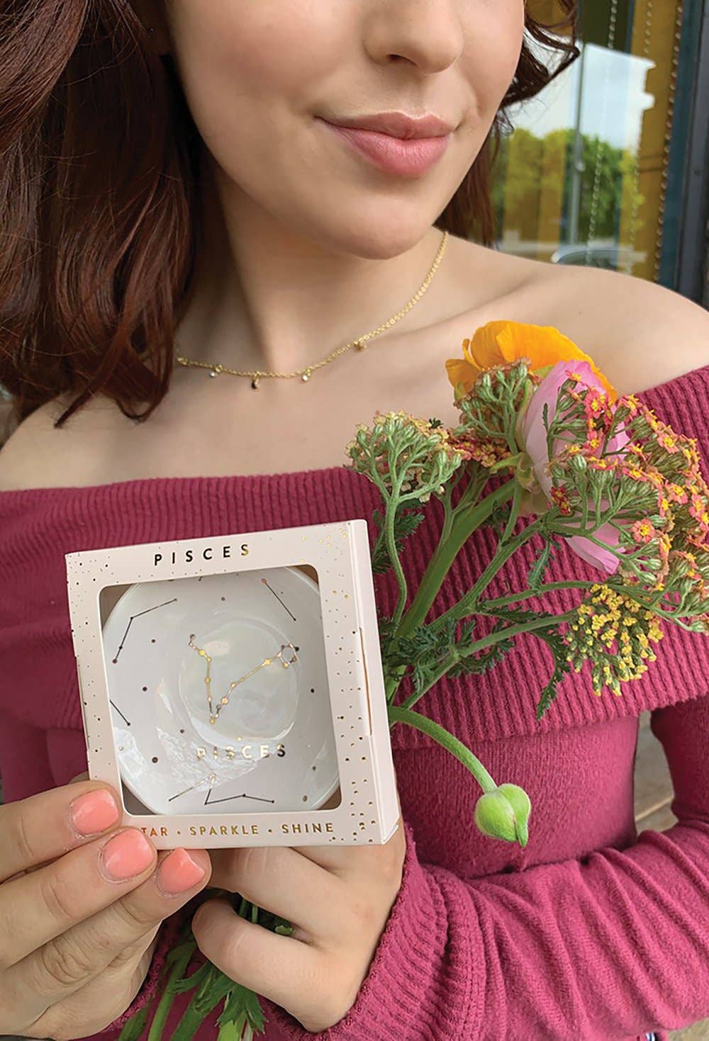 Pisces Zodiac Jewelry Dish - (Feb 19 - Mar 20) - Nifty Decor & More