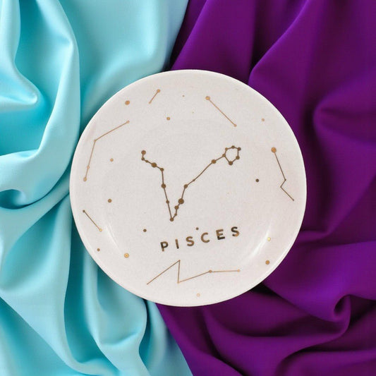 Pisces Zodiac Jewelry Dish - (Feb 19 - Mar 20) Ring Dishes & Trays