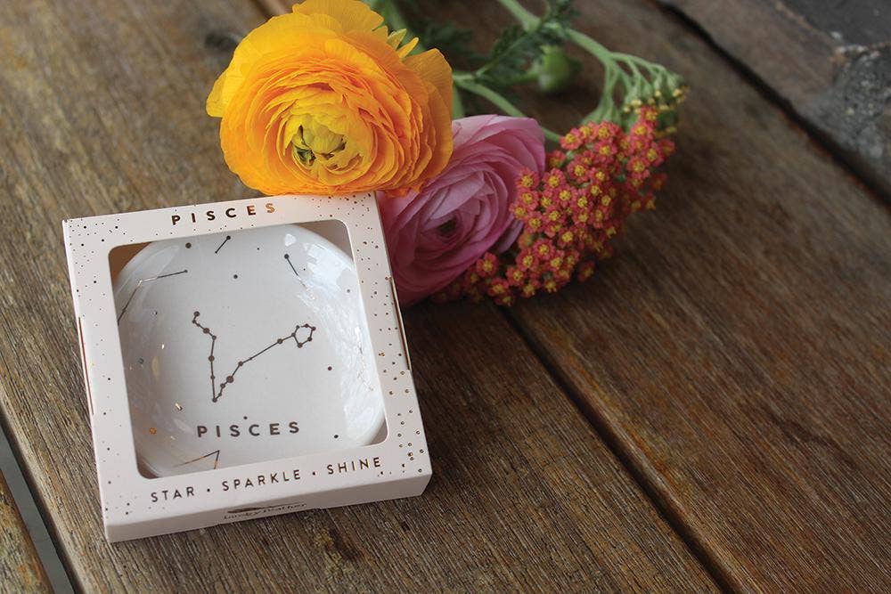 Pisces Zodiac Jewelry Dish - (Feb 19 - Mar 20) - Nifty Decor & More